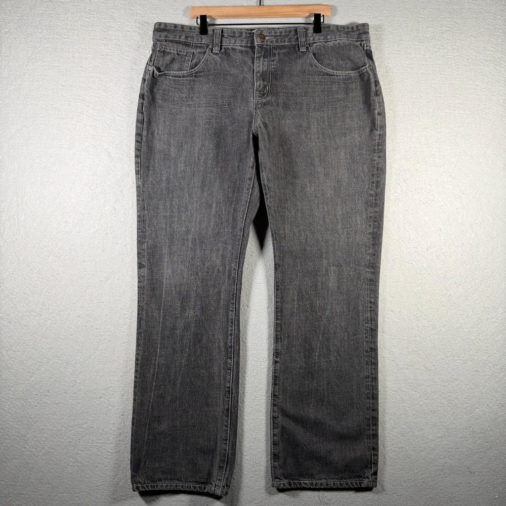 Vintage Ecko Unltd 714 Mens Straight Fit Jeans Black Denim Size 42x32 Streetwear